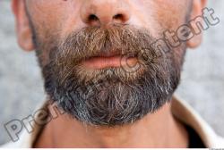 Mouth Head Man Casual Slim Bearded Street photo references